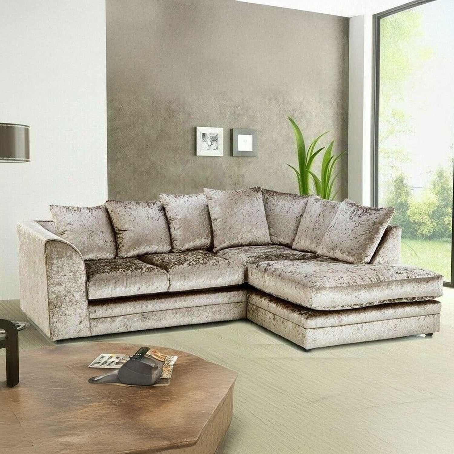 Crushed Velvet Sofa